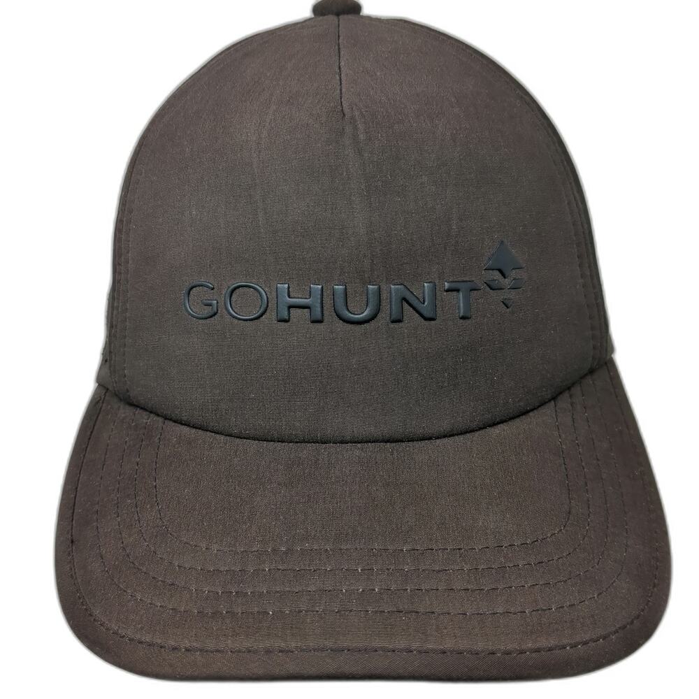 GOHUNT 5 Panel Hat Brown One Size Perforated Slideback Raised Logo Adjustable